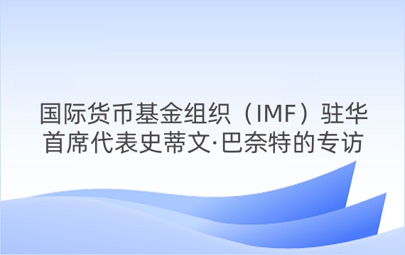 国际货币基金组织（IMF）驻华首席代表史蒂文·巴奈特的专访总结